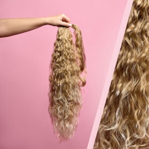 COADA DE PAR CREATA « LILLY » VANILLA BLONDE