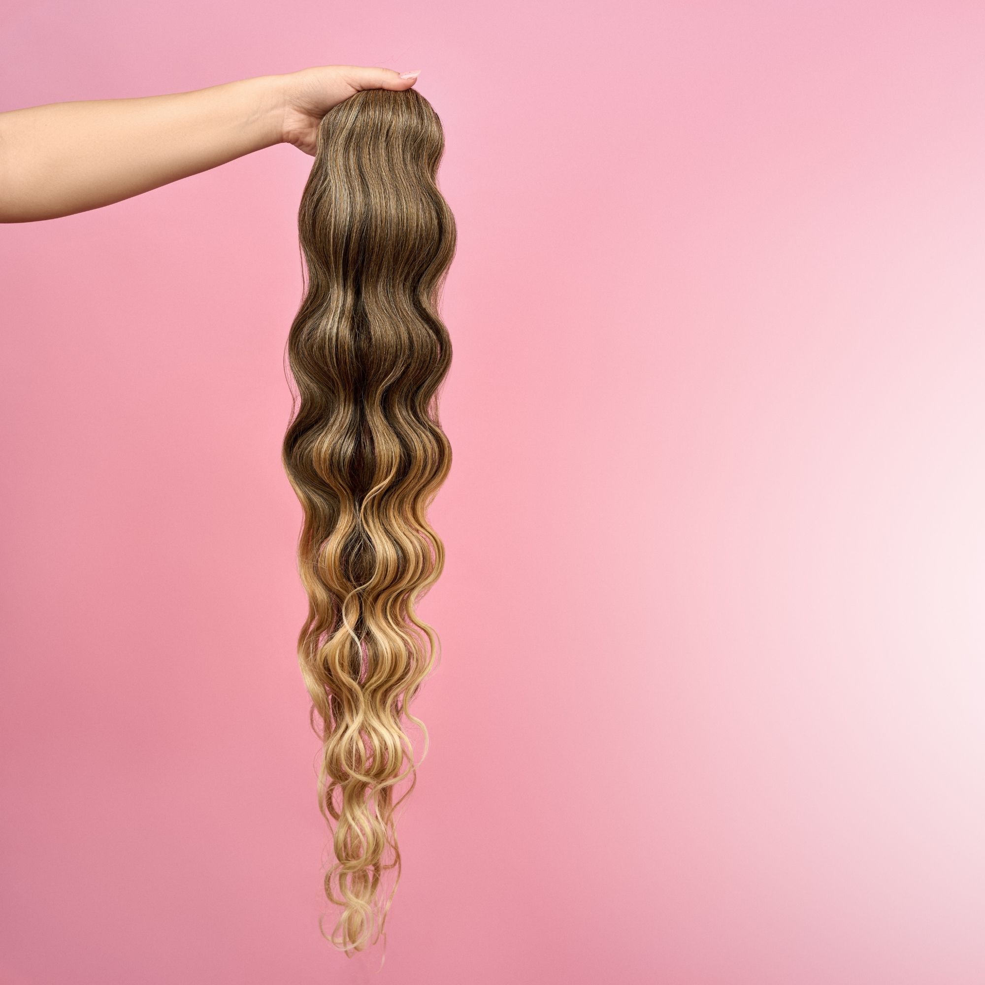 COADA DE PAR BODY WAVE “MYIA” - OMBRE BLOND - imagine 2