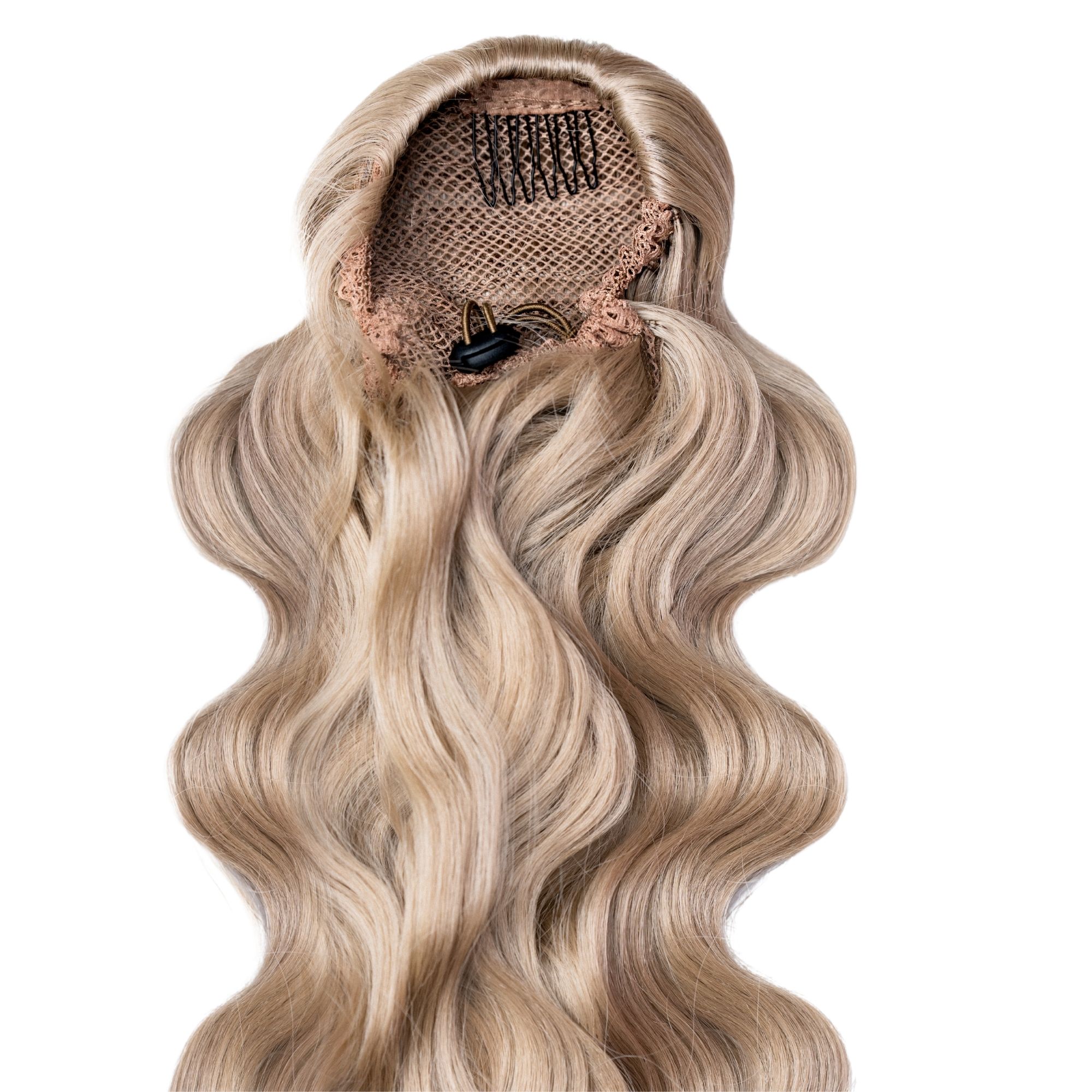 COADA DE PAR BODY WAVE “MYIA” - BLOND CENUSIU - imagine 2