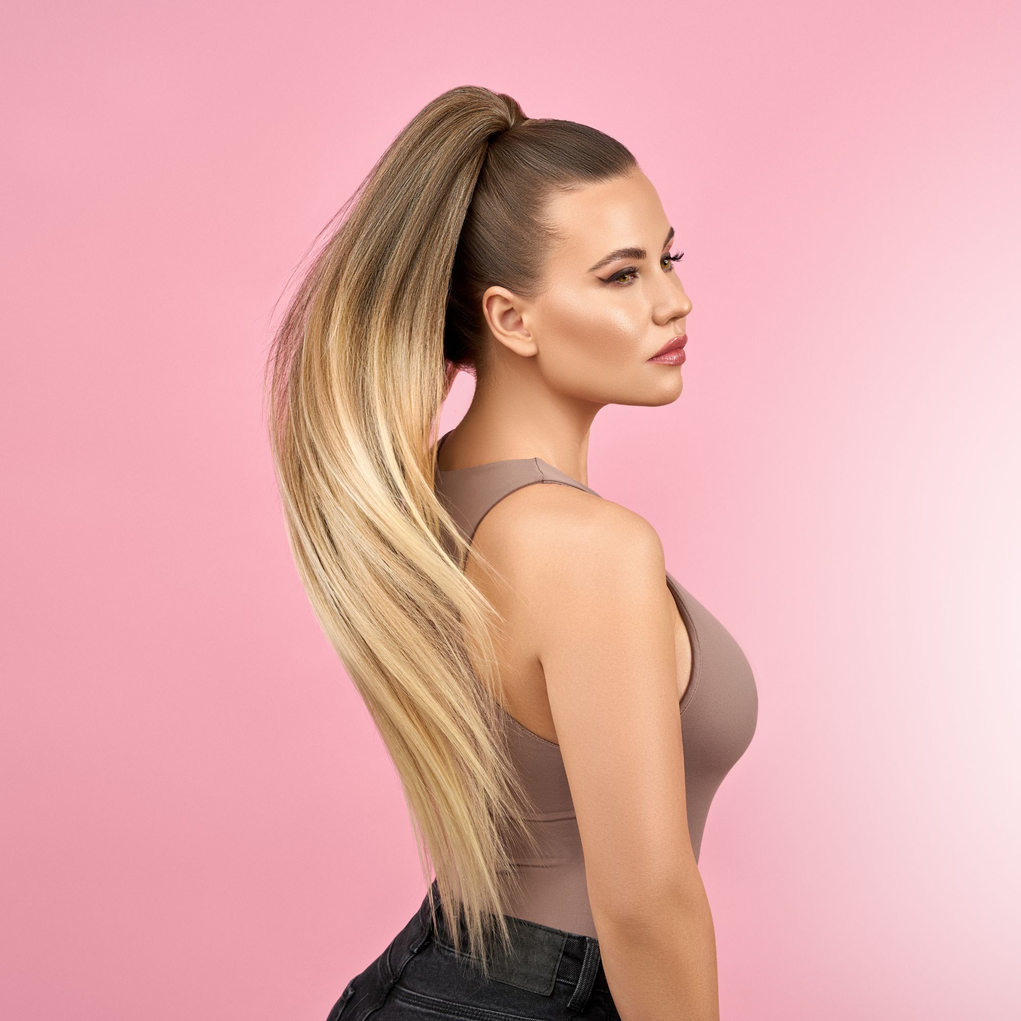 COADA DREAPTA ‘’ BELLA’’ OMBRE BLOND - imagine 3